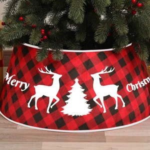 Wholesale Home Decorates Metal Christmas Tree Skirt Basket Galvanized Christmas Tree Stand Collar for Artificial Trees Collars
