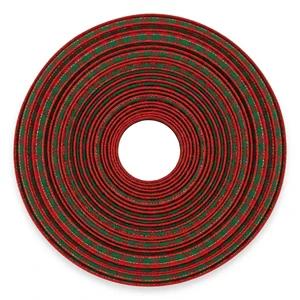 Neelkamal Industries 25mm 100% Polyester Shrink-Resistant Red Green Checkered Ribbon Decorative Trim for Christmas Festive Bulk