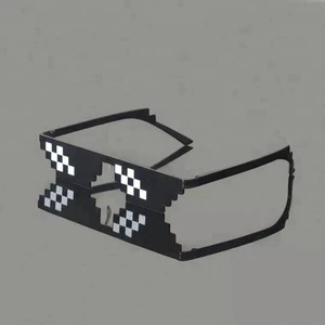 2018 Eye Pinhole Pixel Cheap Futuristic Shiled Space Style Sun Glasses Party Sunglasses