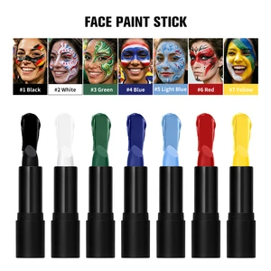Waterproof 6 Color Face Body Paint Stick Halloween No Toxic Cream Makeup Pen Safe Art Party Cosplay Sport Face Painting Maquiage