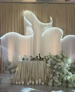 Wedding Background Decor Props 8ft 10ft Wide Special Shaped S-frame Wedding Decoration Stand for Wedding Decoration