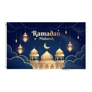 Ramadan Door Curtain Mubarak Muslim Islamic Eid Decorations Festival Party Decoration Supplies Ramadan Flags