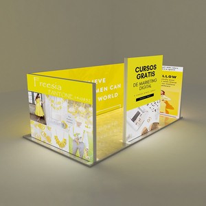 Custom 10X20 10X10 Seg Light Box Fair Portable Led Wall Lightbox Exhibition Stand Booth Backdrop Display Trade Show Equipment