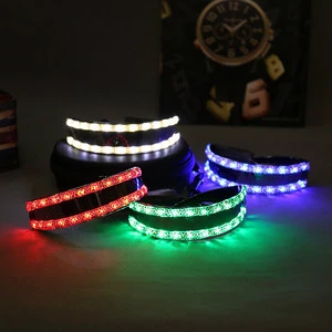 LED Flashing Sunglasses High Brightness White Red Light Glow Glasses for Party Bar Music Festival Cosplay