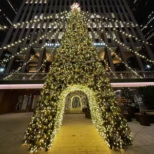 Large Christmas tree With Channel, LED Lighting, Outdoor Accessible Arch Suitable For Mall and Park Decoration