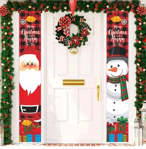 Foreign Trade Customizable Halloween Christmas Party Background Cloth Banner Decor Party Flag Banner