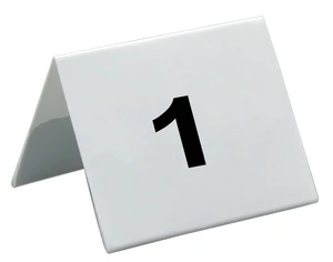 Table Numbers Print on the Plastic Card