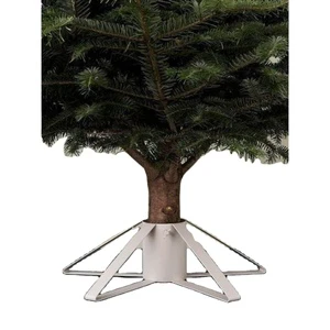 Premium Quality White Coaster Christmas Tree Stand Custom OEM ODM Design Metal Tree Stand for Table and Floor Anti Slip