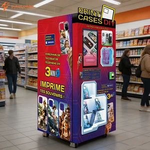 Automatic Photo Imprint Kiosk High Precision F1080 Printing Jet Head Cloud Storage Unattended Mobile Phone Case Vending Machine