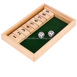 Adults Wooden Board Game Set Digital Flip Card Fight Wine Toys Bar Supplies for Leisure Entertainment Party Game