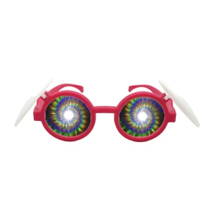 Wholesale Romantic Ball Party Glasses 3D Firework Diffraction Eyewear for Ladies Gifts