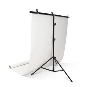 KAZHI Adjustable T Shape Photo Studio Background Stand Metal Photography Tripod Backdrop Bracket for Wedding Events Backdrop