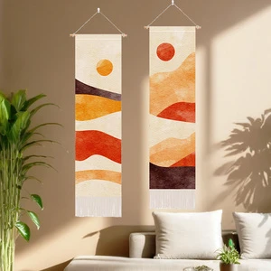 Custom Woven Wall Hanging Wedding Backdrop & Home Decor Banner with Logo Name Flag-Diwali Birthday