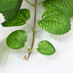Green Christmas Garland 1.7m Artificial Mentha Ivy Leaves Hanging Greenery Vine for Party Decor Wall Wreath Wedding