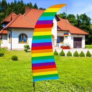 High Quality Rainbow Series Special-Shaped Flags Direct Factory Sale Party Supplies for Parties and Festivals