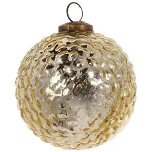 Decoration Christmas Features three spherical ornaments in assorted sizes for a balanced display
