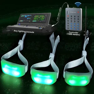 Nylon Wireless Control Concert Wristband Bracelet Led Light With Usb Recharge Infrared Led Wristband for Concert Event Party
