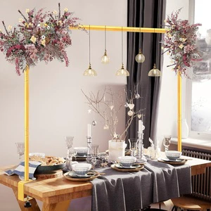 Over The Table Balloon Hanging Stand Adjustable Background Stand For Party Weddings Bridal Baby Shower Birthday Flower Frame