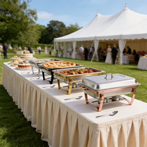 Premium 11L Black Gold Rectangle Stainless Steel Chafing Dish For Restaurant Event Catering