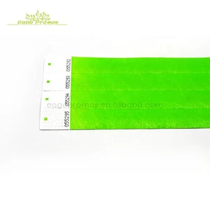 2026 High Quality Festival Friendship Bracelets Tyvek Inkjet Printing Tyvek Wristband With Custom logo