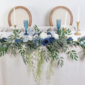 Wedding Table Flower 2.8-meter White Series Flower Vine Home Vine Decoration Birthday Party Table Set