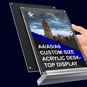 Customized Wholesale T-Shaped Conference Card Acrylic Table Card Name Seat Card