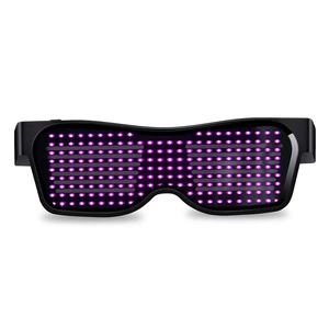 Party LED Glasses Disco Wine Bar Dynamic Flashing LED Glasses Blue Tooth APP Support Customizable Light up Glass USB Charging
