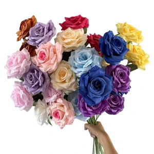 LILIS Handmade Wedding Decoration Artificial Flower Table Centerpiece Arrangement 3 Diamond Roses Romantic Dreamy Style