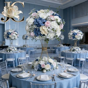 OLERAY Tray Floral Ball Faux Silk Flower Ball Wedding Centerpiece for Tray Table Decor Wholesale