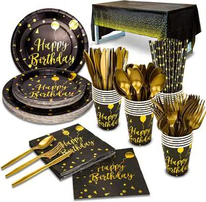 Stamping Birthday Theme Party Customized Items Tableware Sets and Birthday Decorations Including Napkins