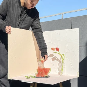 YEAH 40x40cm 60x60cm Custom Picture Photo Shooting Props Cement Food Jewelry Product Photography Backdrop Board