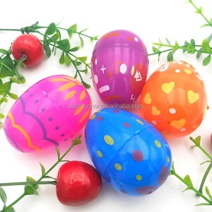Food Grade Colorful Plastic Easter Eggs-Children's Classic Style Outdoor Use Decorations