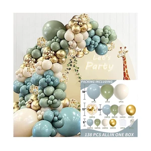 Party Birthday Wedding Balloon Set Decoration Scene Layout Background Wall Balloon Chain Arch Kit Wholesale Backdrop Supplies