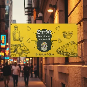 Custom Rectangular Water Resistant Durable Opaque Outdoor Advertising Banners with Vibrant Finishes and Various Materials