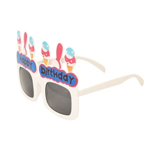 Novelty Celebration Ornament Birthday Cake Glasses Birthday Party Glasses Gathering Party Photograph Prop