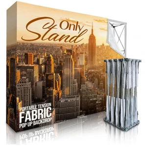 Portable Pop-up Banner 7.5x7.5ft Foldable Exhibition Backdrop Banner Without Stand