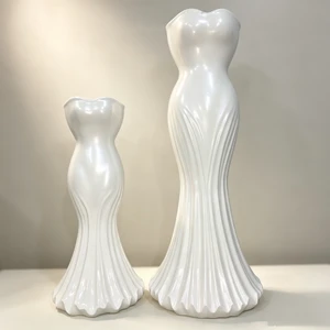 Wedding Decoration Vases For Flowers,White Big Floor Vase For Home Decor,Angel Floor Vase, Flower Vase