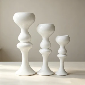 Fiberclay Trumpet Popular Vase, Table Centerpiece Flower Holder Wedding Envents Vase,Hotel Decoration Floor Vase