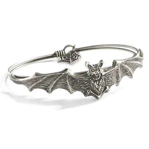 Halloween Jewelry Hip Hop Bangle Bracelets for Women Punk Bat Bracelet