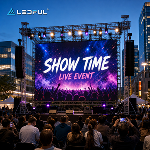 Stage LED Video Wall P3.91 For Outdoor Live Event Stage With Touring Event Quick Lock Stage Background Rental Installation