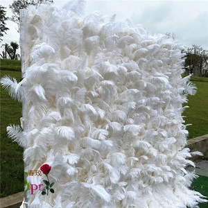 SPR Bridesmaids Bouquet High Quality Wedding Decoration Roll up Artificial Feather Wall Wedding Birthday Party Backdrop Wall