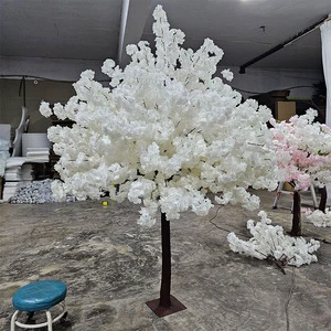Customize Sakura Trees Red Purple White Pink Wedding Background Decor Table Centerpieces Flower Artificial Cherry Blossom Tree