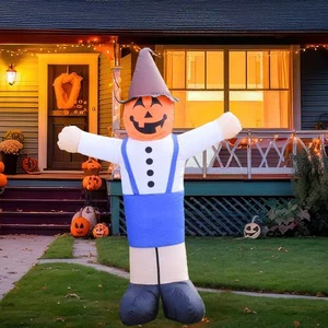 Blow up Outdoor Inflatable Factory 4FT Thanksgiving Inflatable Decorations Pumpkin Scarecrow