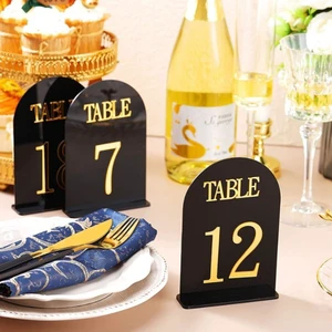 Modern Design Gold With Holder Place Card Acrylic Table Numbers Wedding Table Number