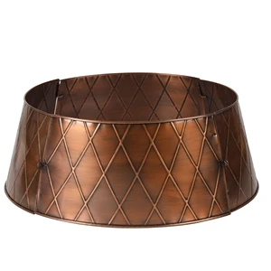 DIOS High Selling Brown Custom-Size Iron Artificial Christmas Tree Stand and Collar Festive Home Decorations