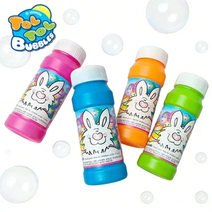 Easter Bunny Bubble Bottle Novelty Easter Egg Bubble Solution Bottle for Children Party Favor Spring Fun