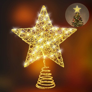 Waterproof Christmas Tree Top Star Pentagram Light
