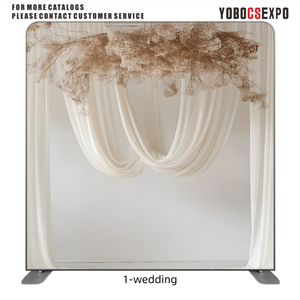 Wrinkle Free Stretch Fabric Backdrop Display Wall for Wedding Event Stage Decoration