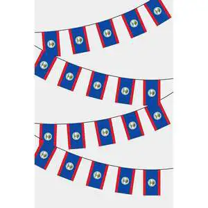 Belize Rectangular Party Banners Guirlande Festive Decorative Fanions