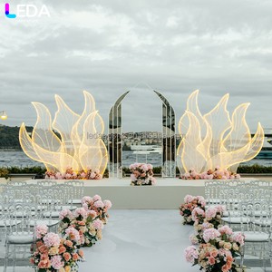 LEDA Other Wedding Decorations Ocean Style Background Romantic Large Stage Decoration for Wedding Backdrop Decoration